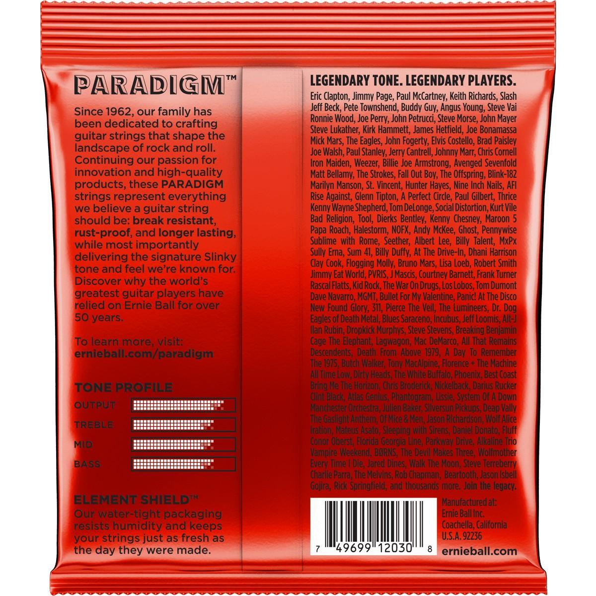 ERNIE BALL Cordes Electriques Paradigm ERNIE BALL Cordes Electriques Paradigm