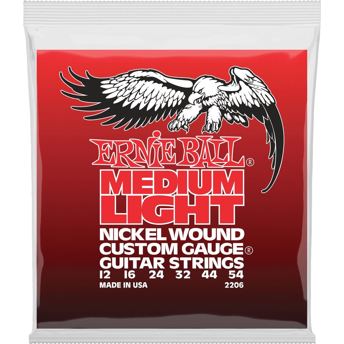 ERNIE BALL Cordes Electriques Nickel Wound Sol Filé Jeu