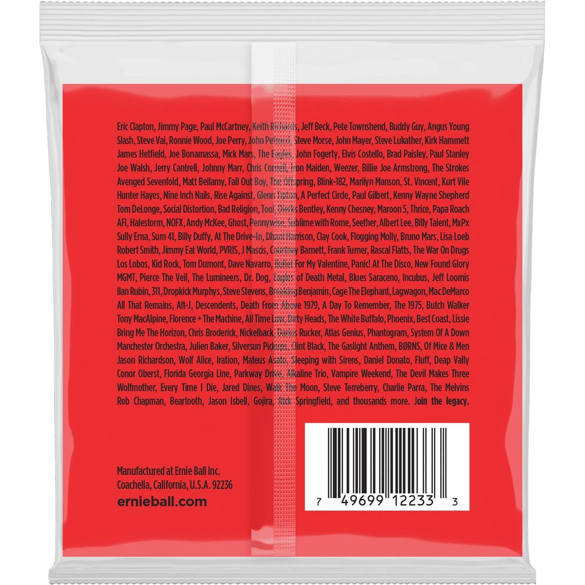 ERNIE BALL Cordes Electriques Nickel Wound Sol Filé Jeu
