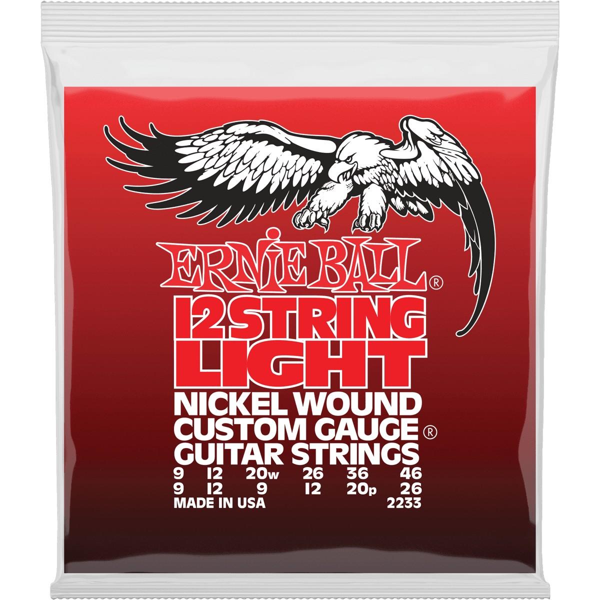 ERNIE BALL Cordes Electriques Nickel Wound Sol Filé Jeu