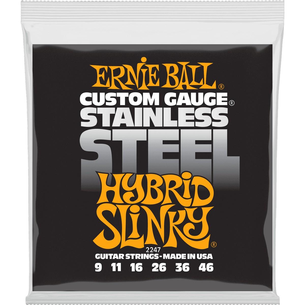 ERNIE BALL Cordes Electriques Slinky Stainless Steel Wound