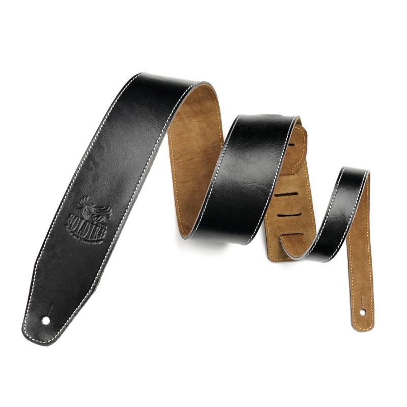 SOLDIER Sangle Cuir Lisse Noir