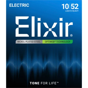 ELIXIR Cordes Electriques Optiweb Jeu Light Heavy 10-52