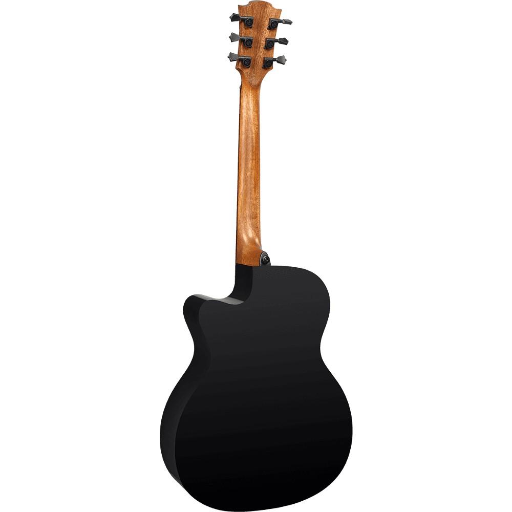 LAG Tramontane 118 Auditorium Cutaway Electro Black back 11 LAG Tramontane 118 Auditorium Cutaway Electro Black