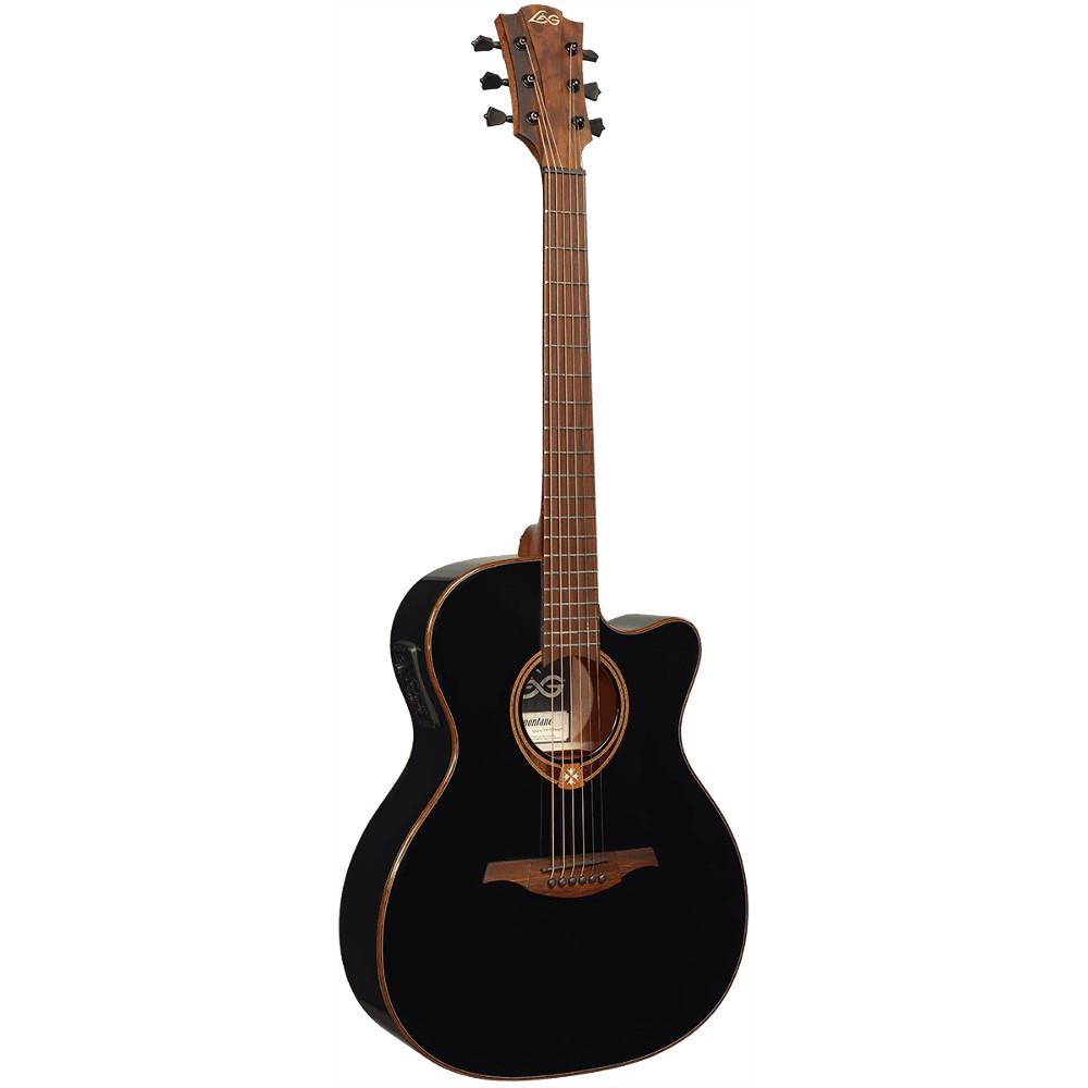 LAG Tramontane 118 Auditorium Cutaway Electro Black