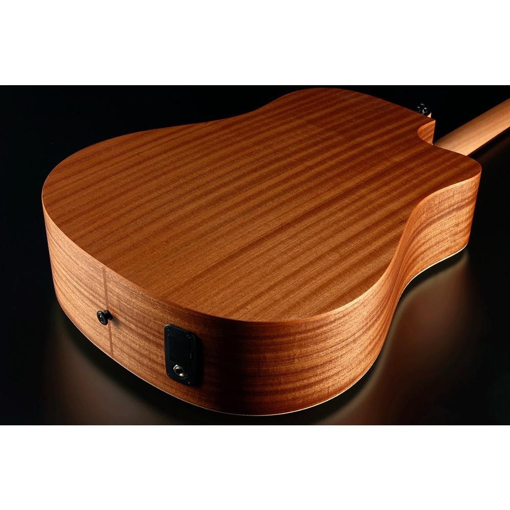 LAG Tramontane 70 Dreadnought Cutaway Electro Lefty Natural body 2 LAG Tramontane 70 Dreadnought Cutaway Electro Lefty Natural