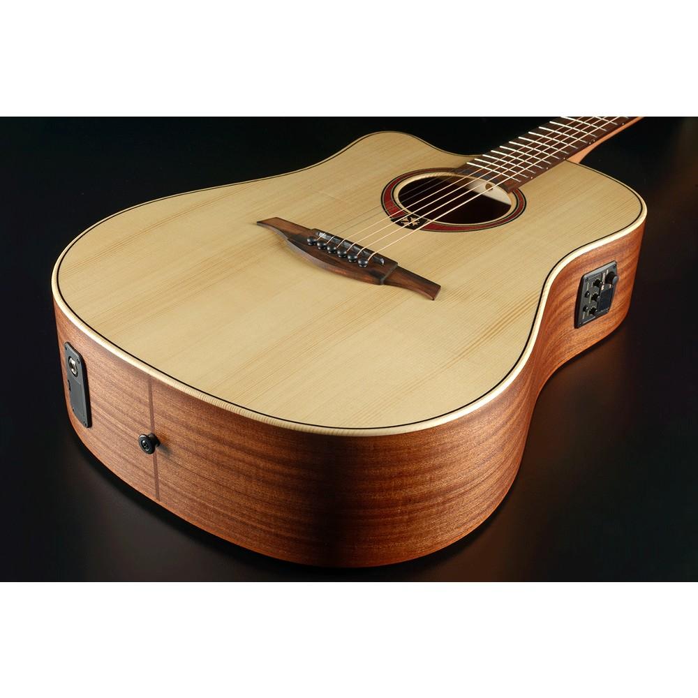 LAG Tramontane 70 Dreadnought Cutaway Electro Lefty Natural body LAG Tramontane 70 Dreadnought Cutaway Electro Lefty Natural