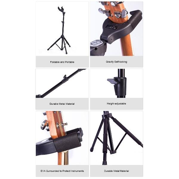 SWIFF U4 Support Guitare Auto-Bloquant 4 SWIFF U4 Support Guitare Auto-Bloquant