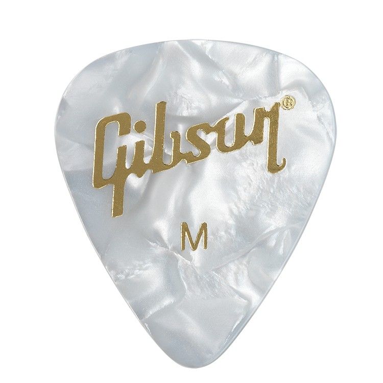 GIBSON Médiators Celluloid White Pearl