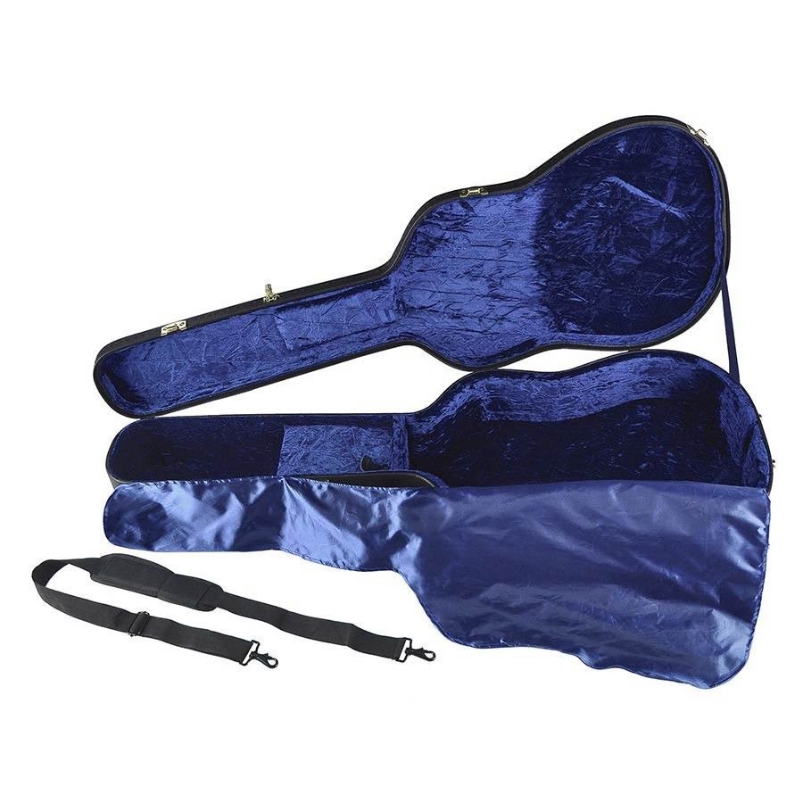 BOSTON Etui Traditional Pro Deluxe Pour Guitare Acoustique Dreadnought open BOSTON Etui Traditional Pro Deluxe Pour Guitare Acoustique Dreadnought