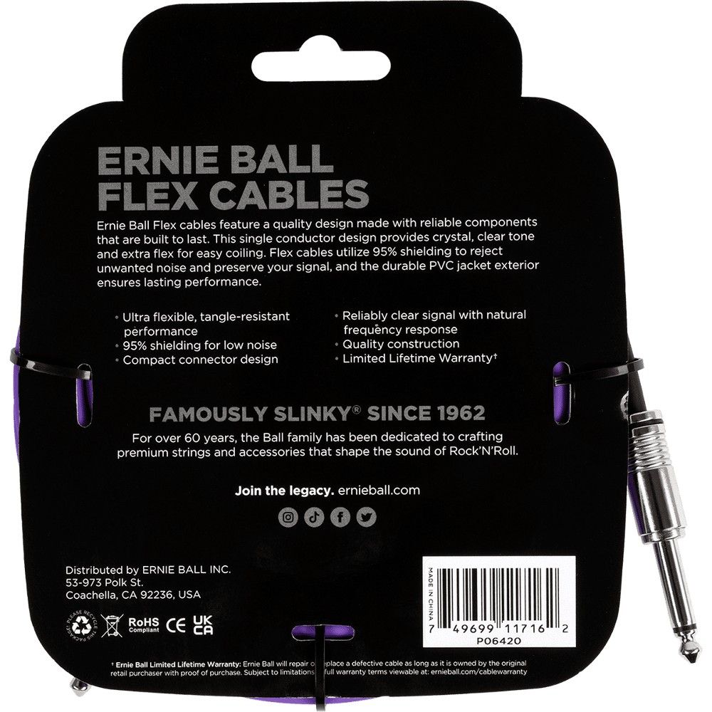ERNIE BALL Cable Instrument Flex