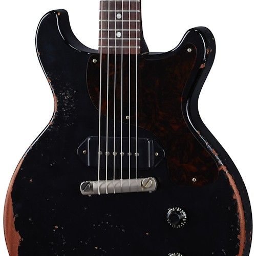 GIBSON CUSTOM MURPHY LAB 1960 Les Paul Junior Double Cut Ebony Ultra Heavy Aged body GIBSON CUSTOM MURPHY LAB 1960 Les Paul Junior Double Cut Ebony Ultra Heavy Aged