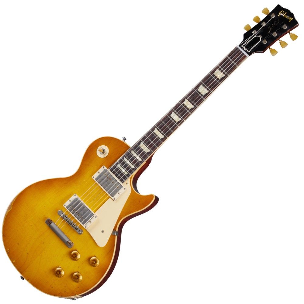 GIBSON CUSTOM MURPHY LAB 1958 Les Paul Standard Lemon Burst Heavy Aged lean GIBSON CUSTOM MURPHY LAB 1958 Les Paul Standard Lemon Burst Heavy Aged