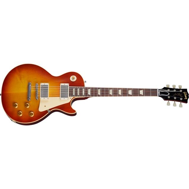 GIBSON CUSTOM MURPHY LAB 1958 Les Paul Standard Washed Cherry Sunburst Ultra Light Aged front 2 GIBSON CUSTOM MURPHY LAB 1958 Les Paul Standard Washed Cherry Sunburst Ultra Light Aged
