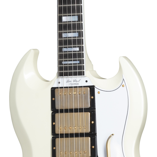 GIBSON CUSTOM 60th Anniversary 1961 Les Paul SG Custom With Sideways Vibrola body GIBSON CUSTOM 60th Anniversary 1961 Les Paul SG Custom With Sideways Vibrola