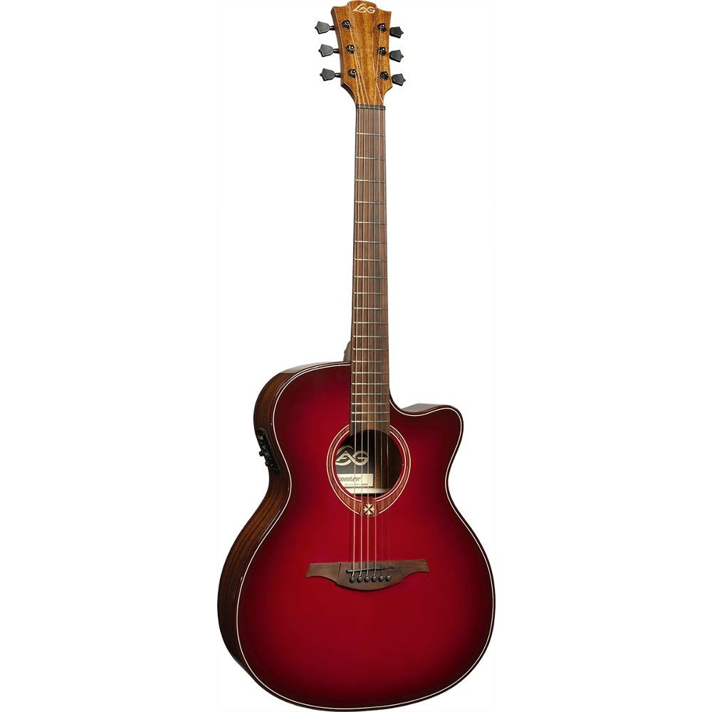 LAG Tramontane Auditorium Pan-Coupé Électro Special Edition Red Burst