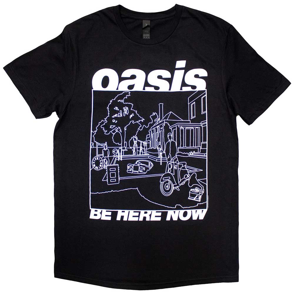 OASIS Be Here Now Line Drawing