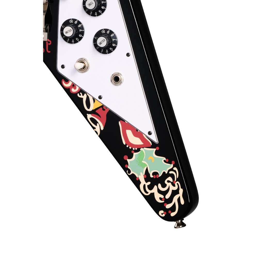 EPIPHONE Jimi Hendrix Love Drops Flying V details 2 EPIPHONE Jimi Hendrix Love Drops Flying V