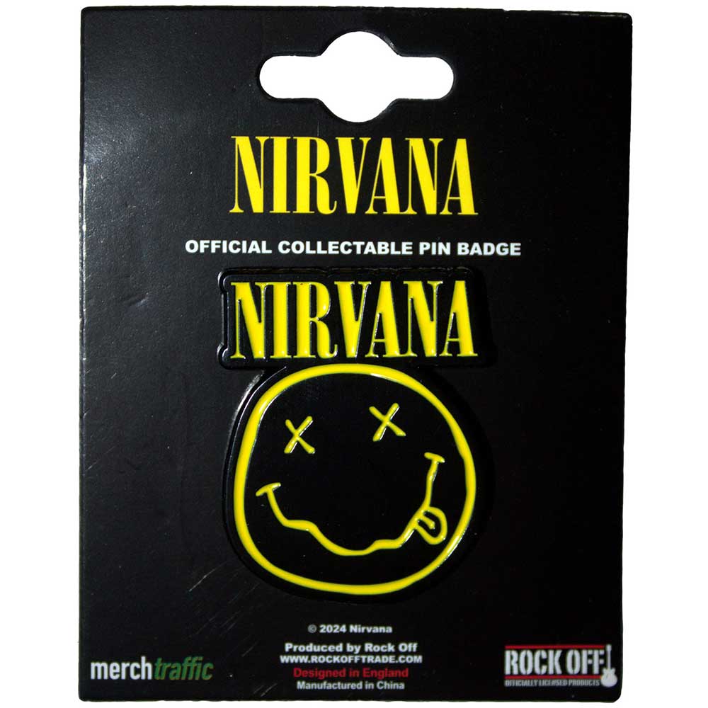 NIRVANA Logo And Happy Face Cut Out