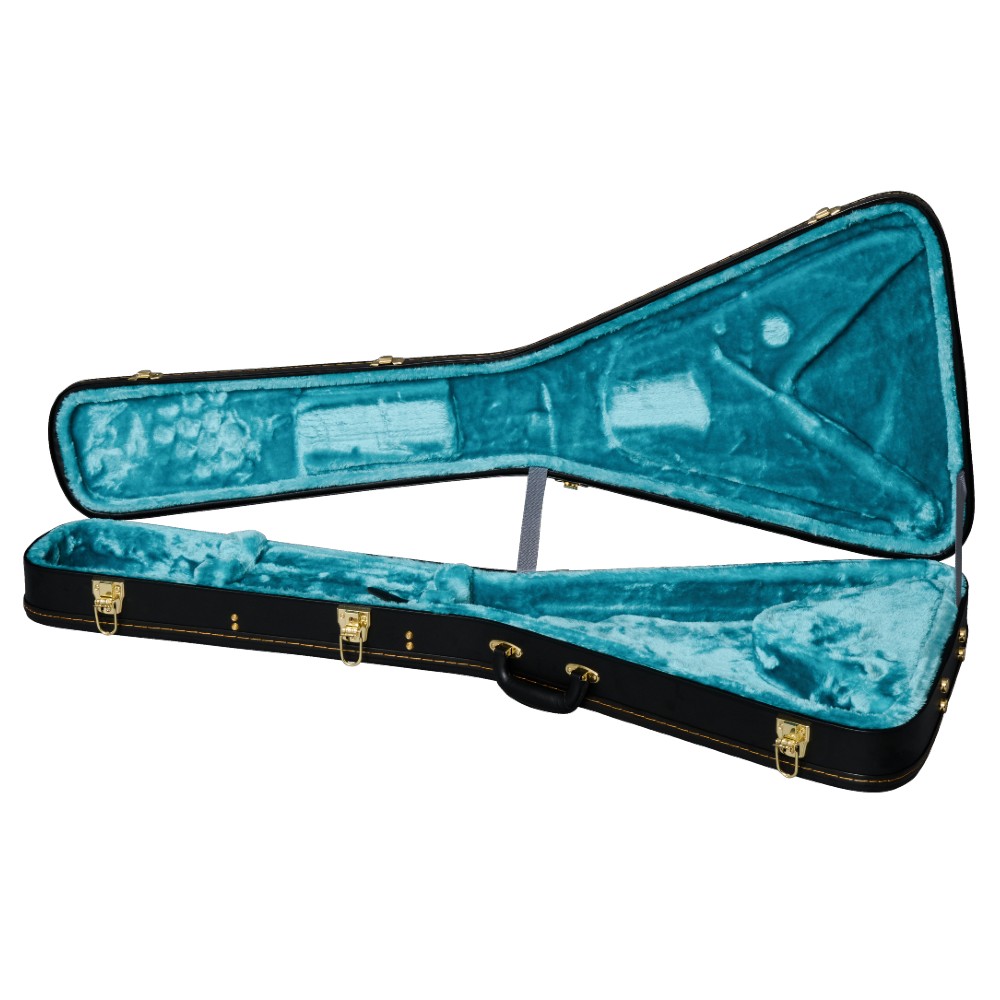 EPIPHONE Jimi Hendrix Love Drops Flying V case open 1 EPIPHONE Jimi Hendrix Love Drops Flying V