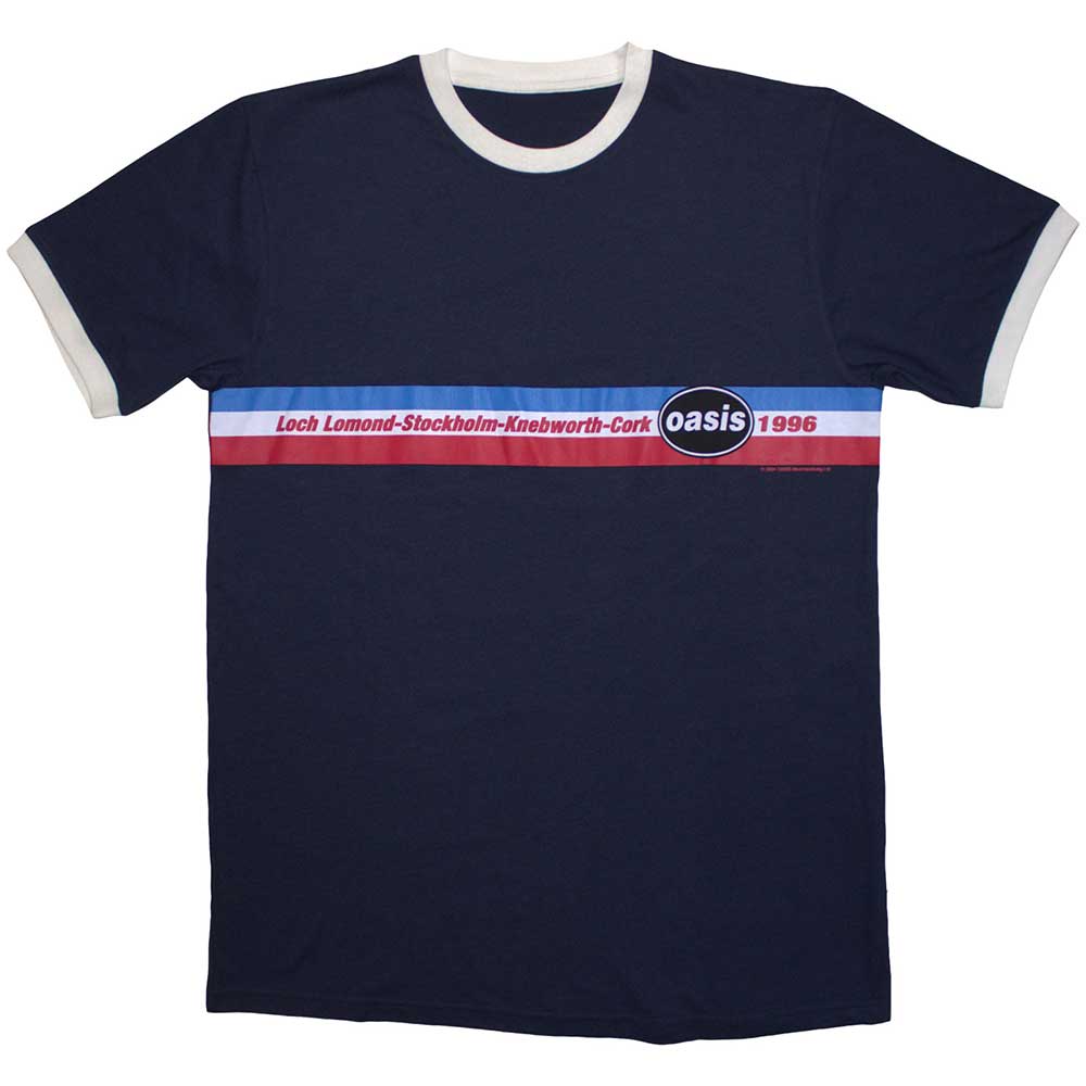 OASIS 1996 Tour Horizontal Stripes Ringer