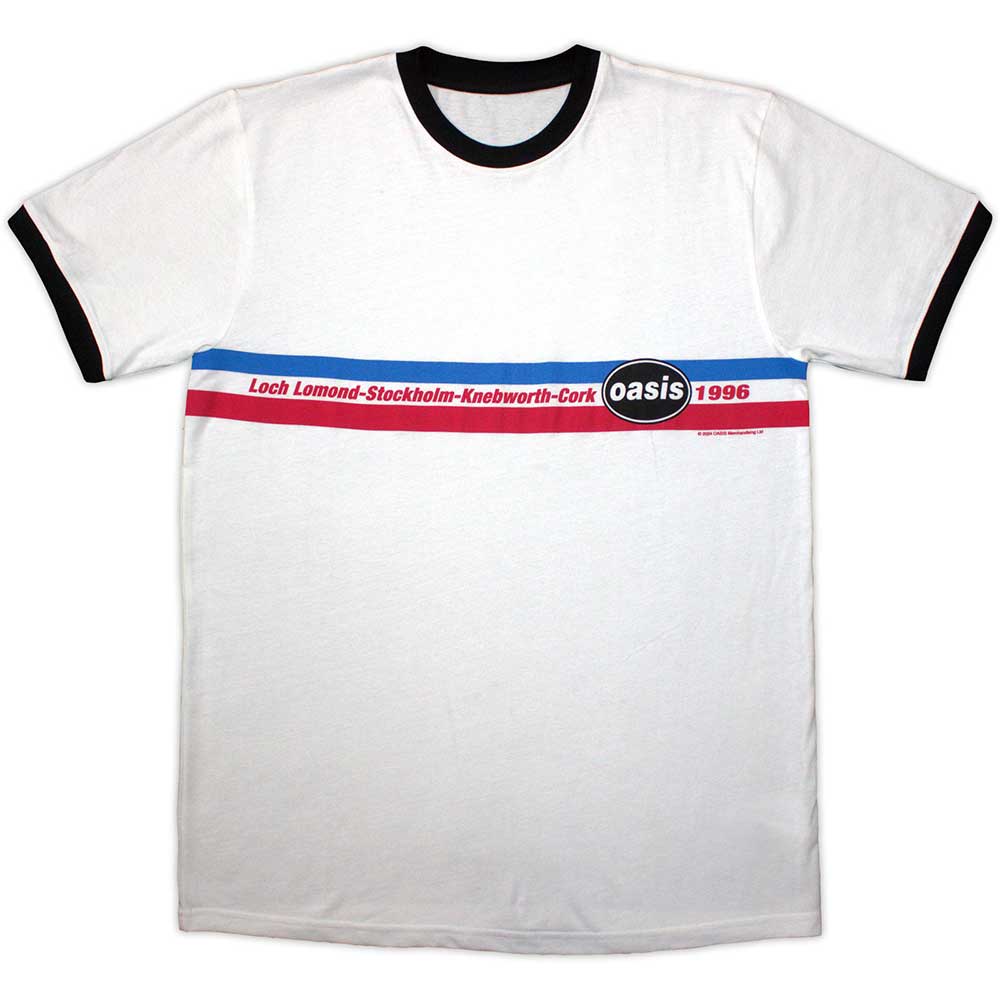 OASIS 1996 Tour Horizontal Stripes Ringer