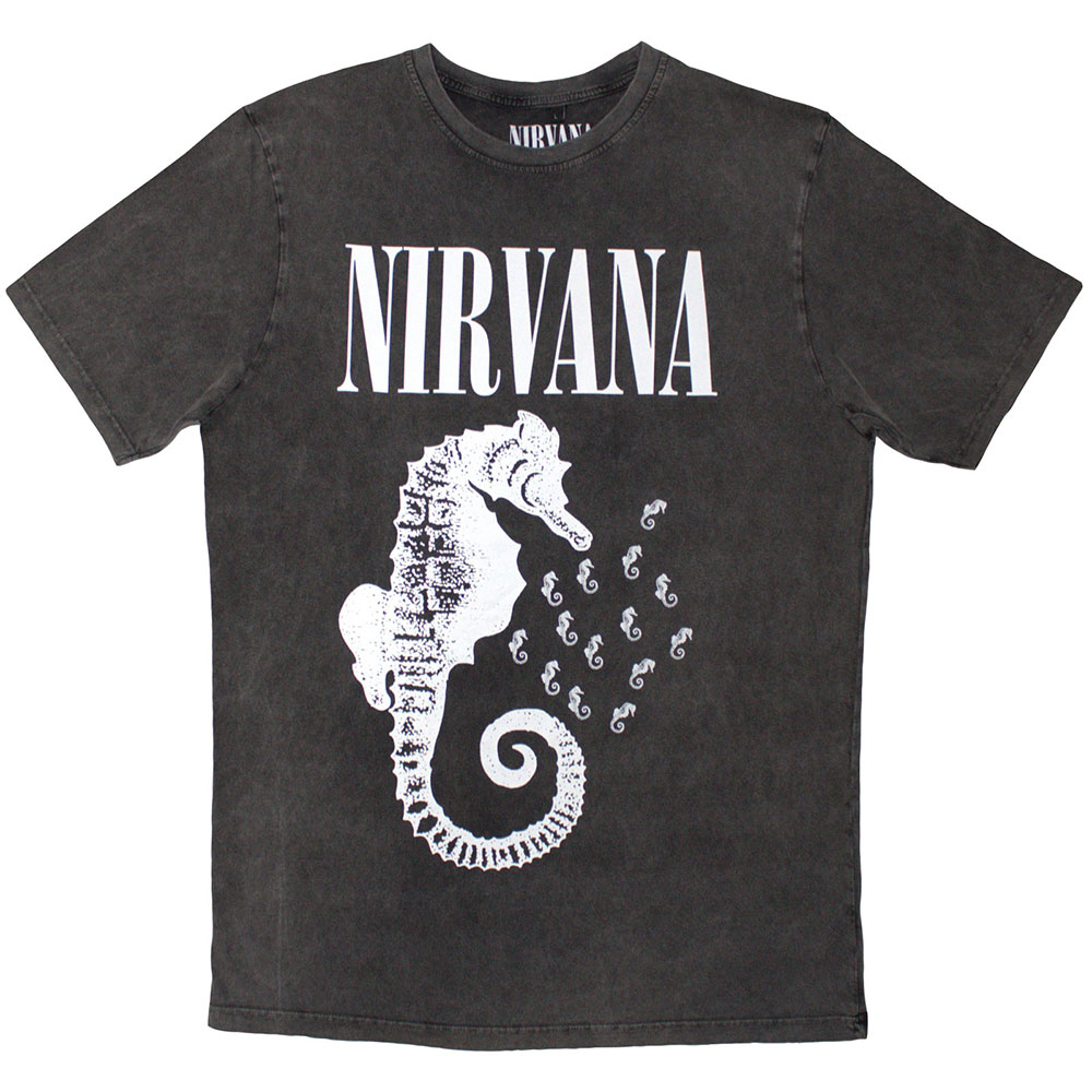 NIRVANA Seahorse And Logo Mono
