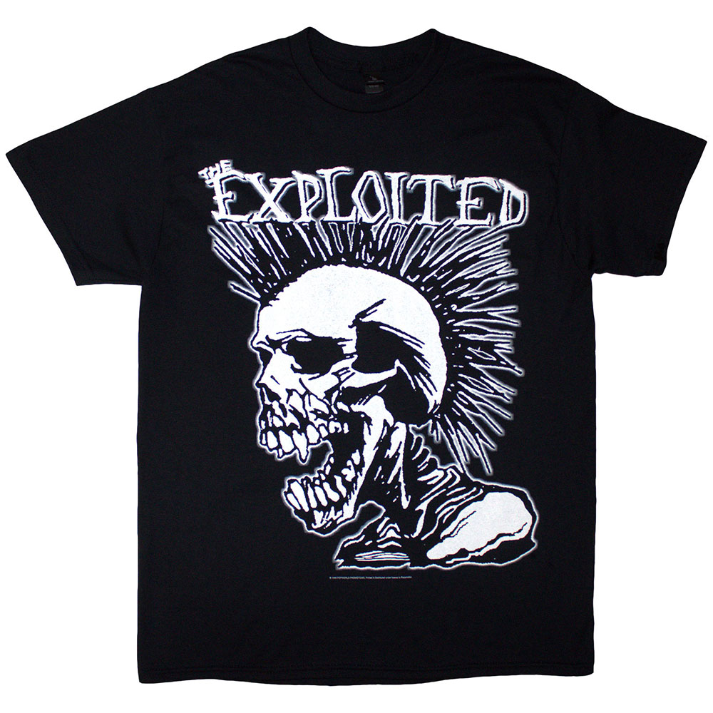 T-shirt THE EXPLOITED Mohican Skull