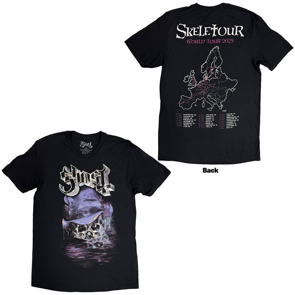 Le T-shirt GHOST Skeletour Admat '25 Tour Dates Le T-shirt GHOST Skeletour Admat '25 Tour Dates