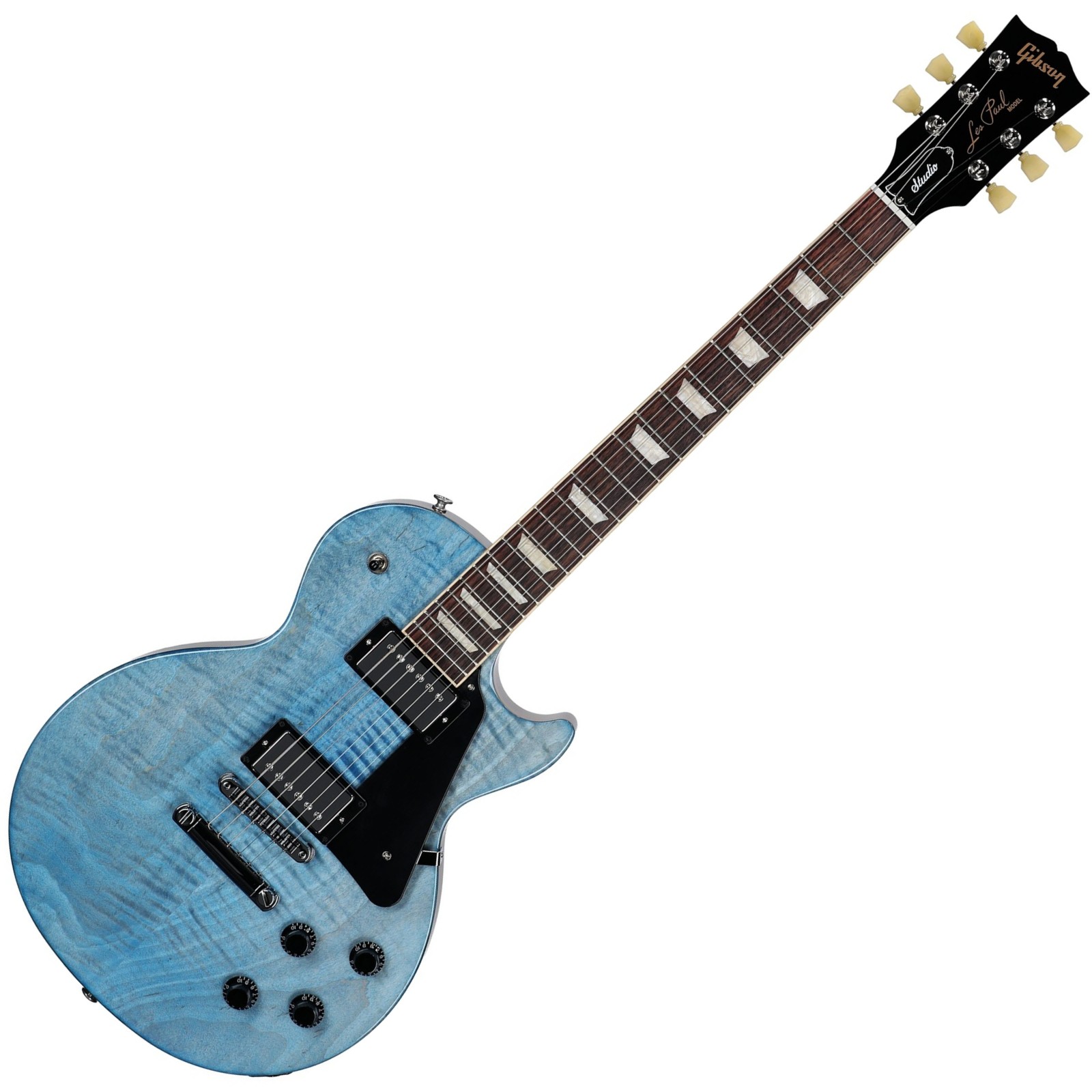 GIBSON Les Paul Studio Figured Exclusive Ocean Blue lean GIBSON Les Paul Studio Figured Exclusive Ocean Blue