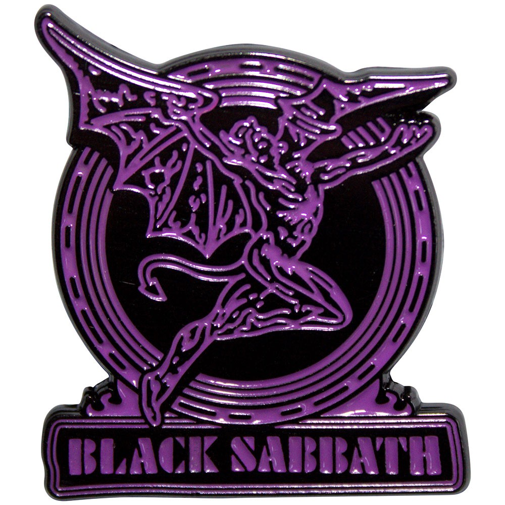 Pin's BLACK SABBATH Purple Text Logo & Daemon Pin's BLACK SABBATH Purple Text Logo & Daemon