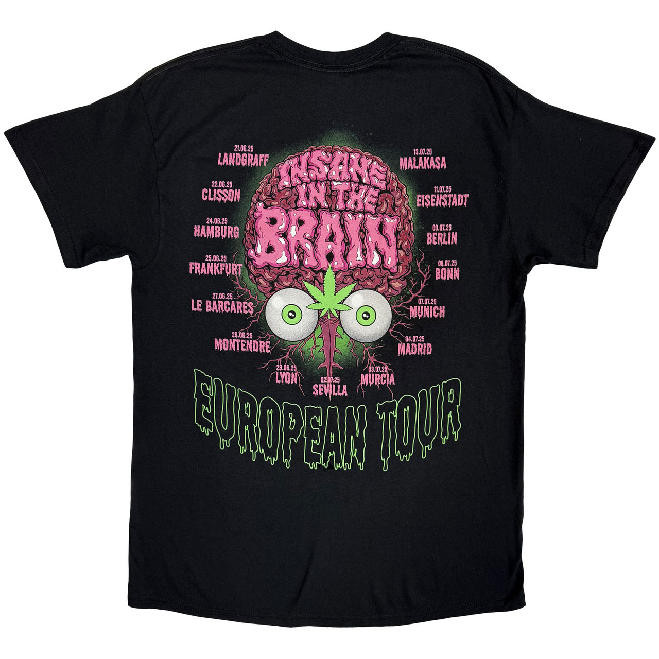 T-shirt CYPRESS HILL Insane EU Tour '25 T-shirt CYPRESS HILL Insane EU Tour '25