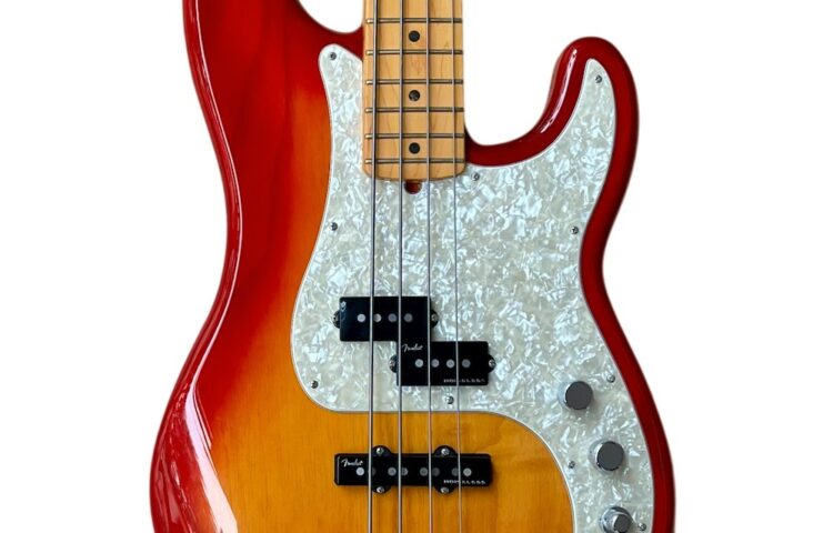 FENDER USA American Ultra Precision Bass Plasma Red Burst
