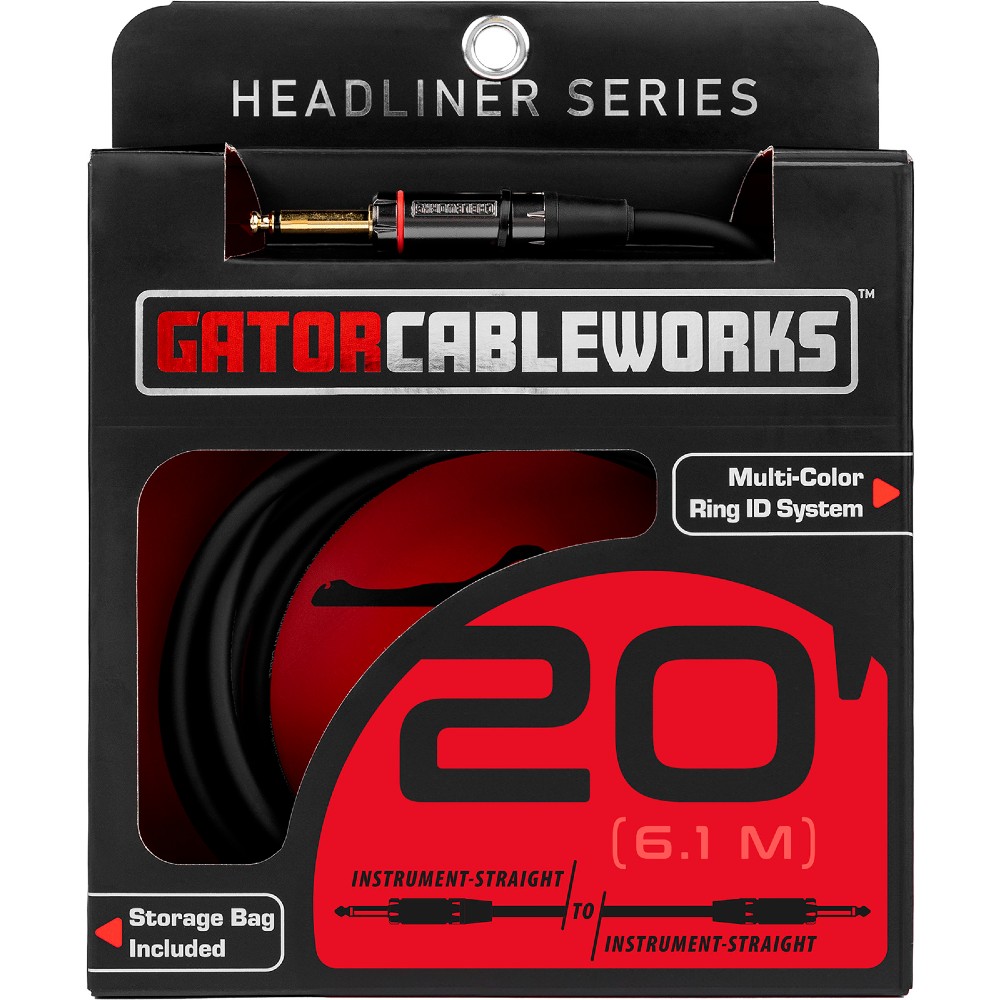 GATOR CABLEWORKS Câble Instrument Headliner GATOR CABLEWORKS Câble Instrument Headliner