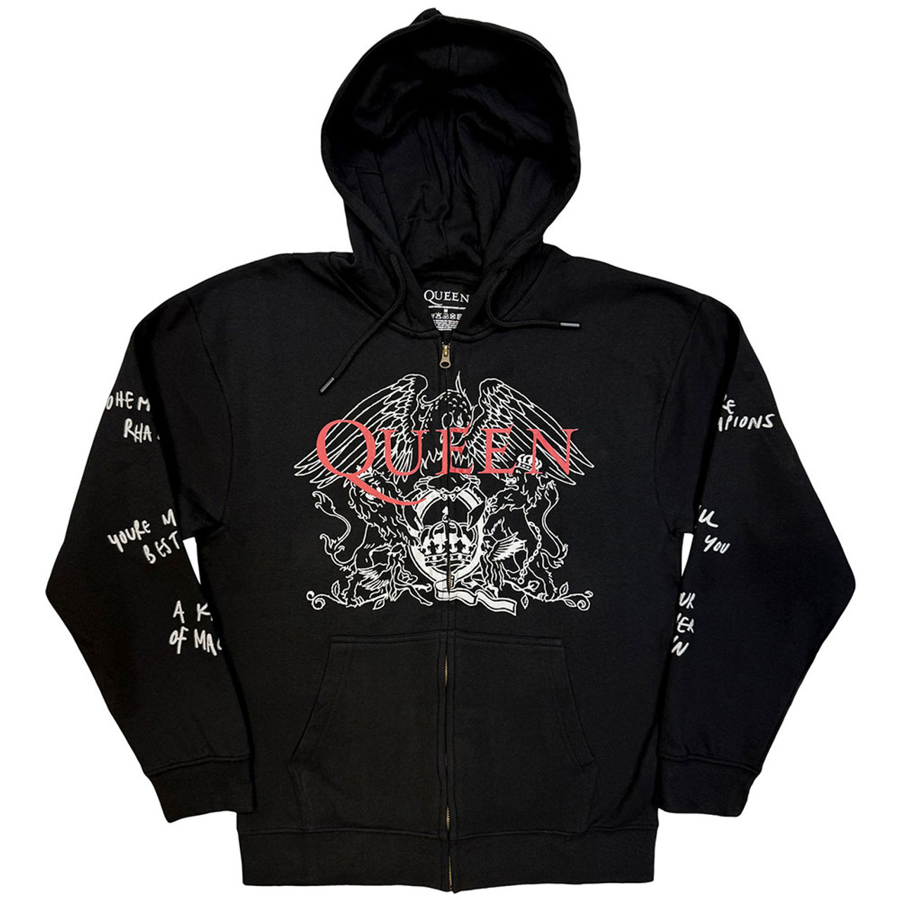 Sweat Zippé QUEEN Logo & Crest Outline Sweat Zippé QUEEN Logo & Crest Outline