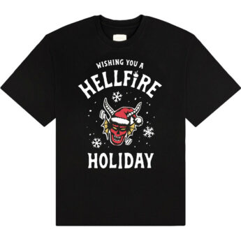 T-shirt STRANGER THINGS Wishing You A Hell Fire