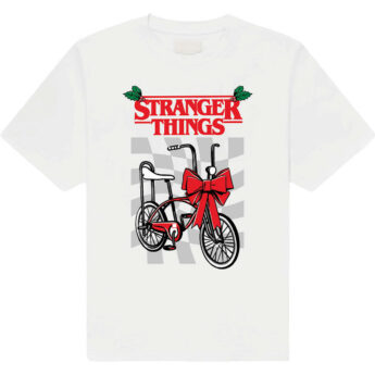 T-shirt STRANGER THINGS Christmas Bike