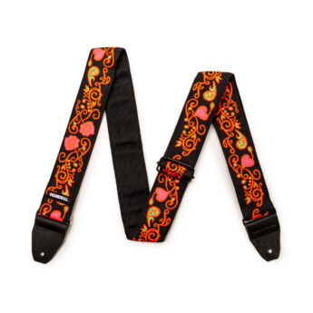 DUNLOP Jimi Hendrix Blacklight Monterey Orange Strap