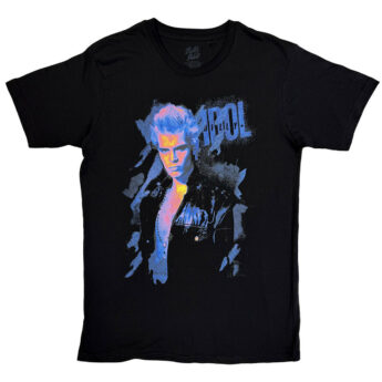 T-shirt BILLY IDOL Blue Profile