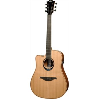 LAG Smart Guitar Bluewave 2 Dreadnought Pan Coupé Gaucher Electro Naturel