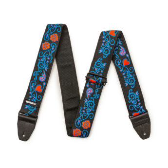 DUNLOP Jimi Hendrix Blacklight Monterey Blue Strap