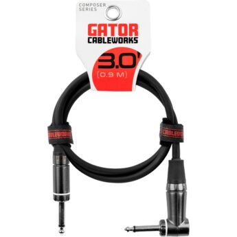 GATOR CABLEWORKS Câble Instrument Composer Droit Coudé