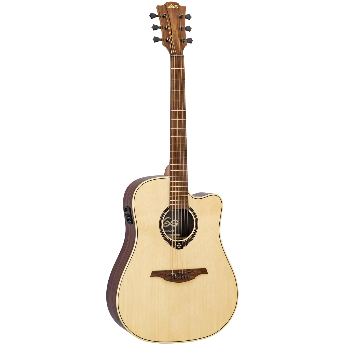 LAG Tramontane 218 Dreadnought Pan-Coupé Électro Natural LAG Tramontane 218 Dreadnought Pan-Coupé Électro Natural