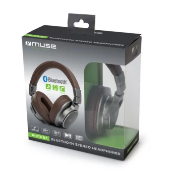 MUSE Casque Audio Bluetooth M-278BT Marron