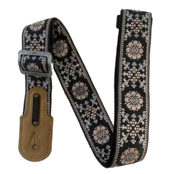 GROOVIT Sangle Jacquard Fleurs De Sépia