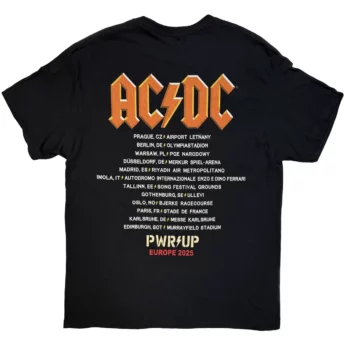 T-shirt ACDC Angus Amps EU Tour '25