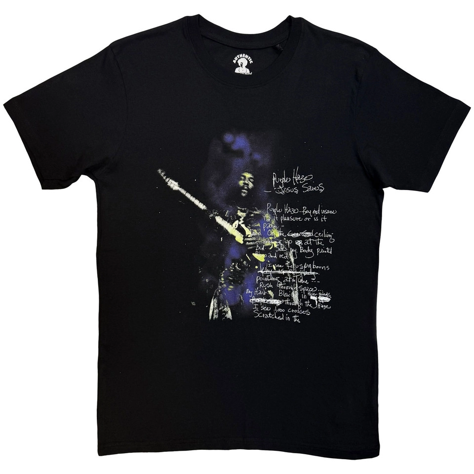 T-shirt JIMI HENDRIX Purple Haze Lyrics T-shirt JIMI HENDRIX Purple Haze Lyrics