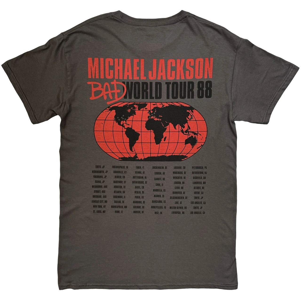T-shirt MICHAEL JACKSON Bad World Tour '88 T-shirt MICHAEL JACKSON Bad World Tour '88