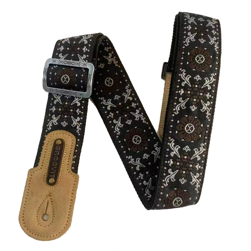 GROOVIT Sangle Jacquard Fleurs De Lave GROOVIT Sangle Jacquard Fleurs De Lave