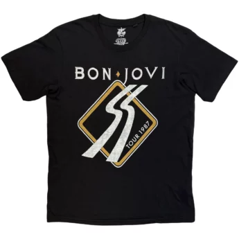 T-shirt BON JOVI Tour '87 Road Sign